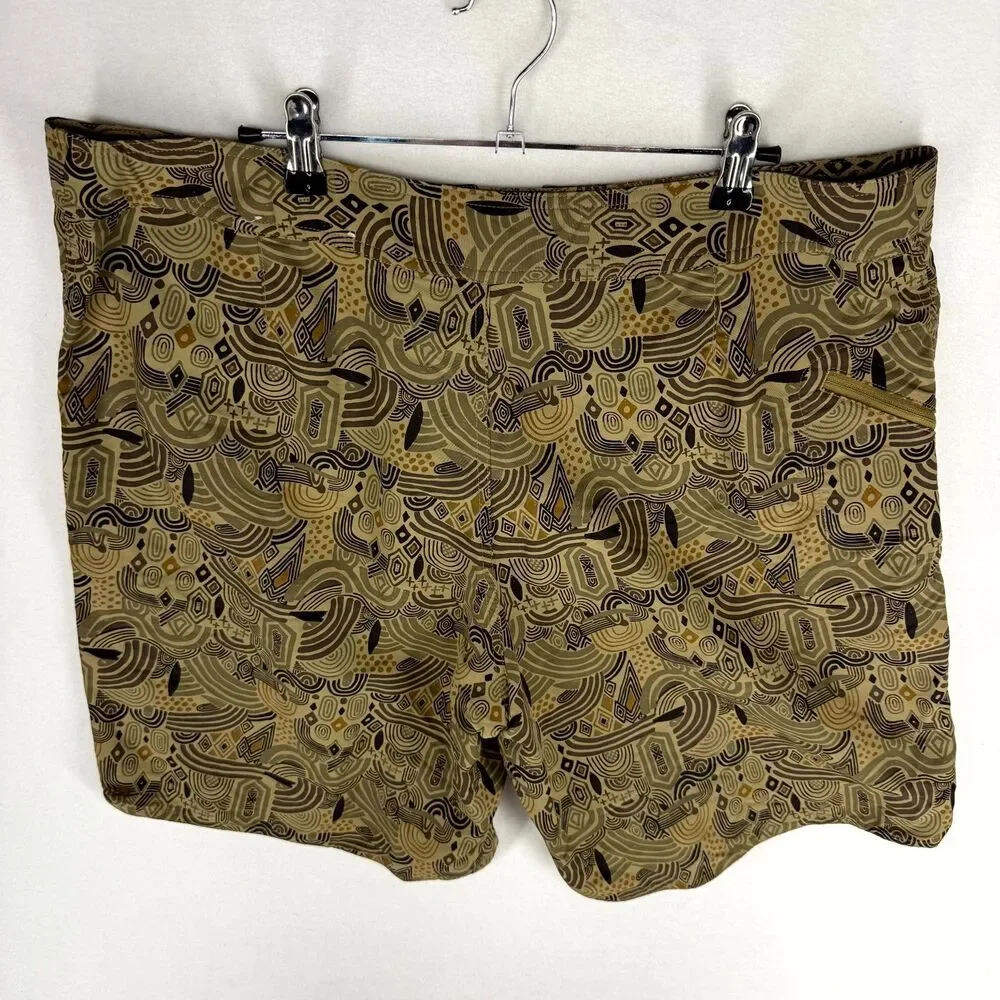 Patagonia Mens Swim Boardshorts‎ Green Brown Size 38